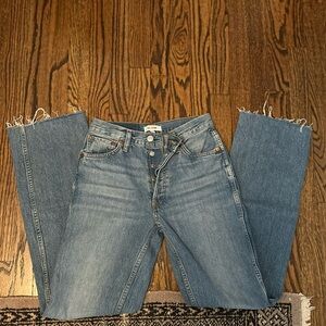 Re/done wide leg/straight leg jeans